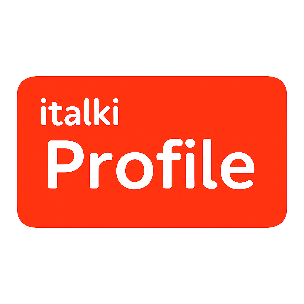italki Profile Button